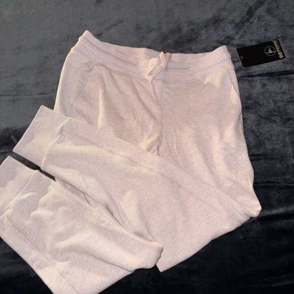 Women's 90 Degree By Reflex Joggers Petal Pink Brushed Knit Joggers NEW - Picture 1 of 9